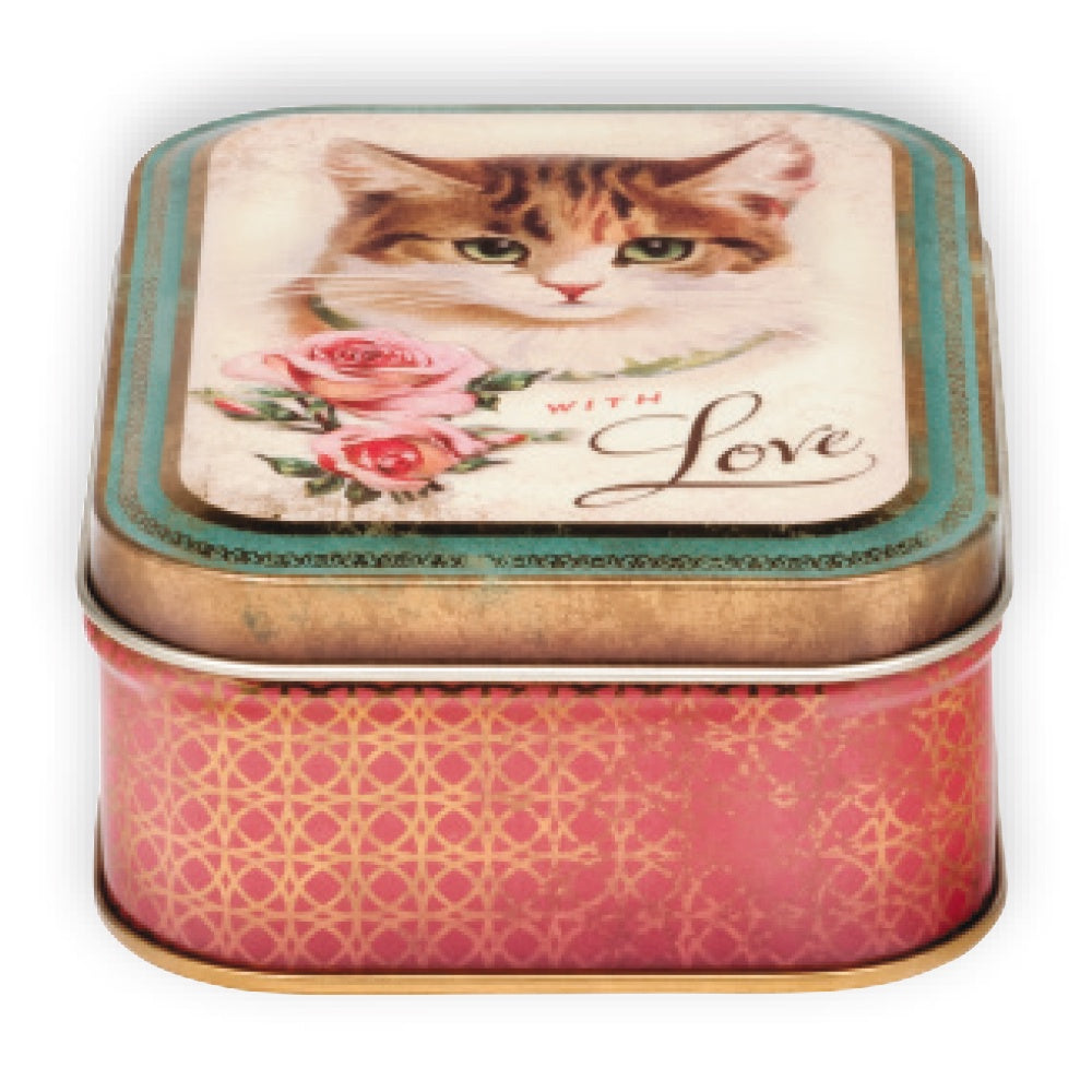 Nostalgia Cat with Love Tin