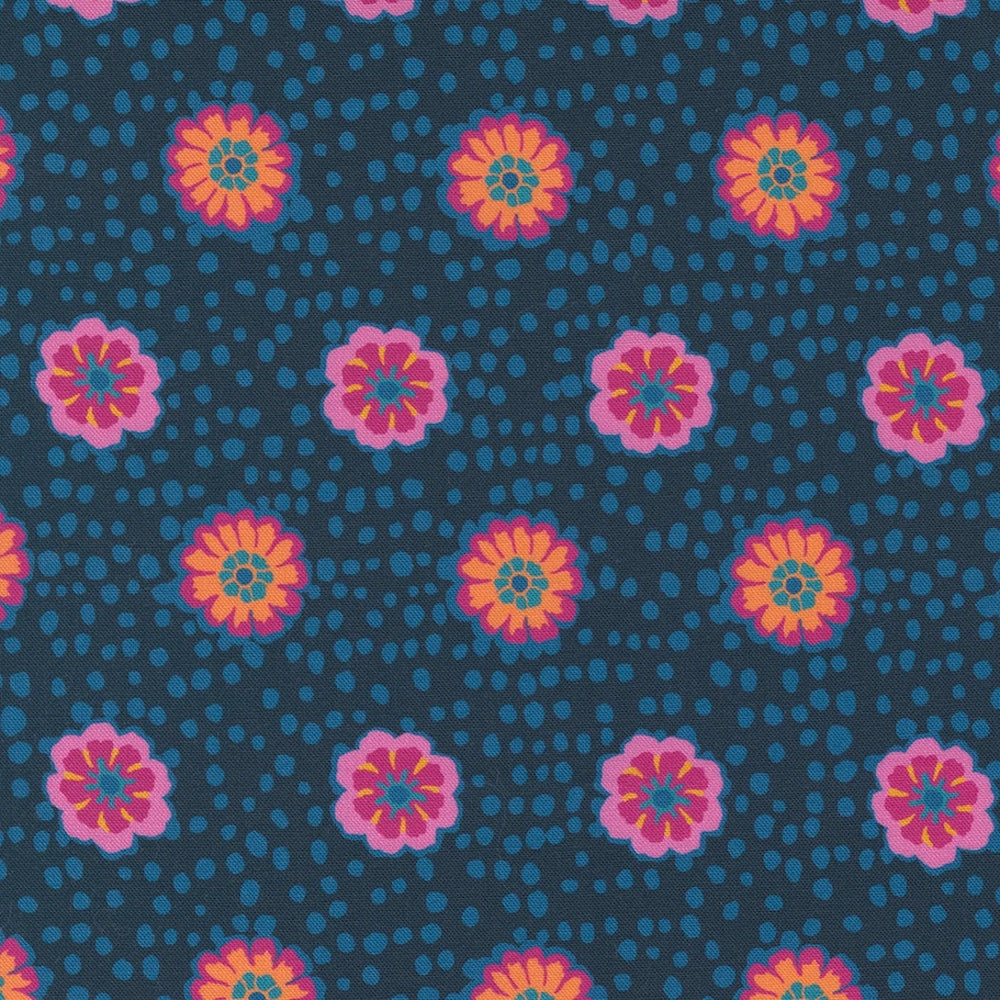 Paisley Rose - Flower Drops in Navy