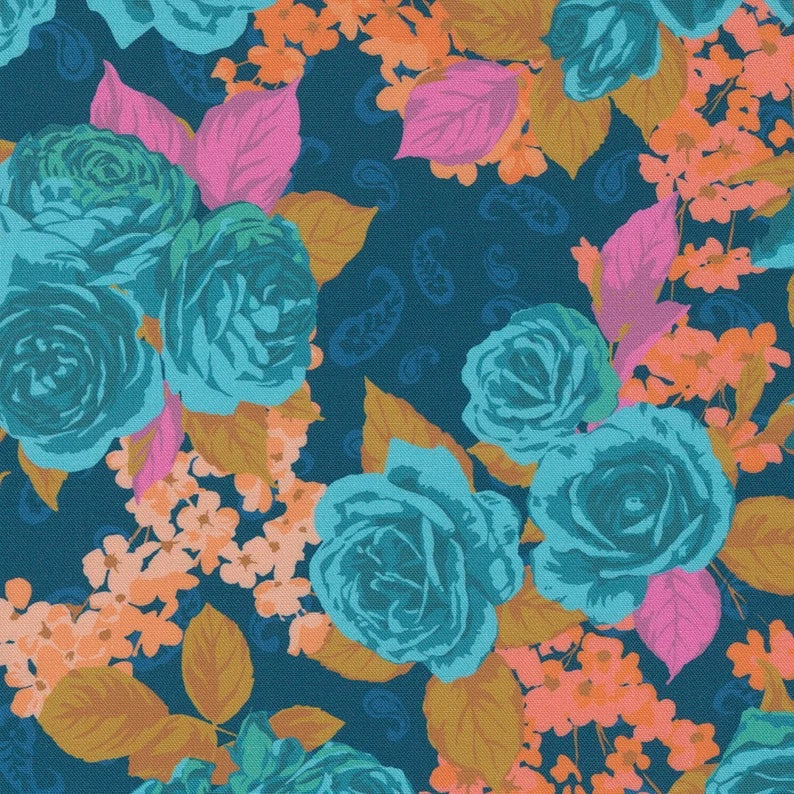Paisley Rose - Paisley Rose in Prussian Blue