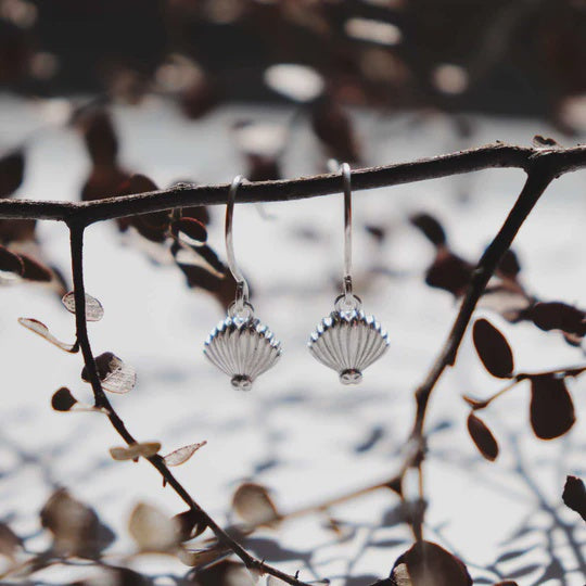 Little Taonga - Silver Piwakawaka Pendant Earrings