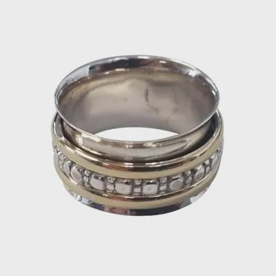 Plain/Pattern Spin Band Ring