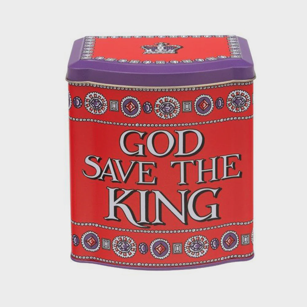 God Save the King Bow Fronted Tea Caddy