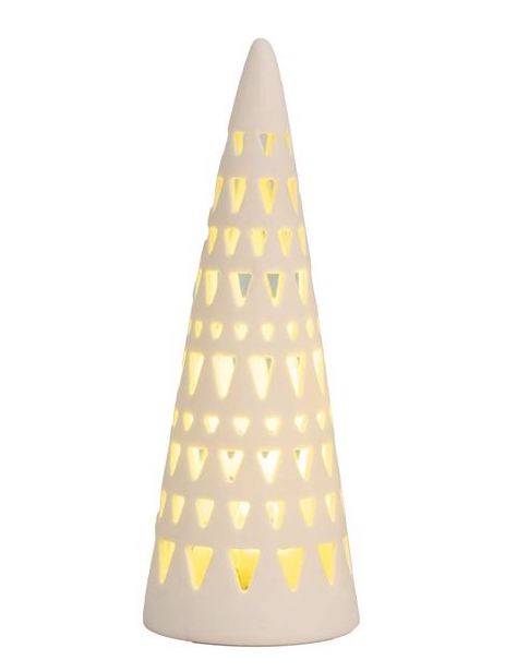Rader Porcelain LED Conical Tree Rader Porcelain LED Conical Tree