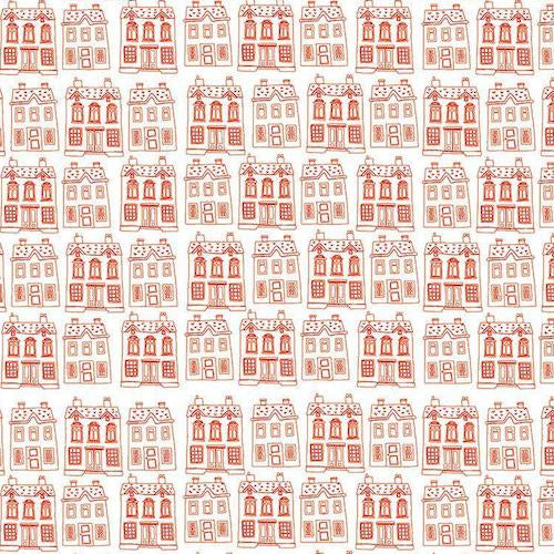 Red Hot Houses on White