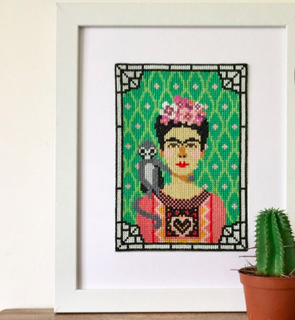 Frida - Women Artists Cross Stitch Kit