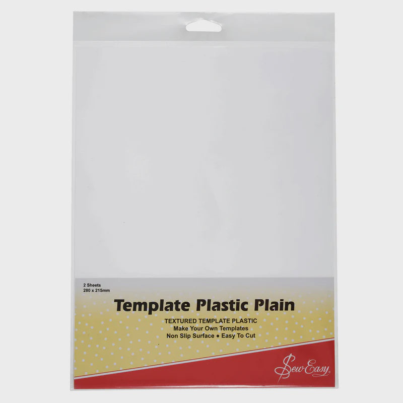 Template Plastic Plain A4 - 2 piece pack