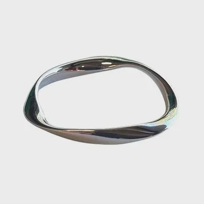 Twist Round Ring in Sterling Silver