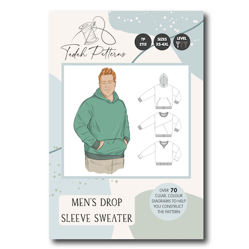 Tadah Patterns - Mens Drop Sleeve Sweater