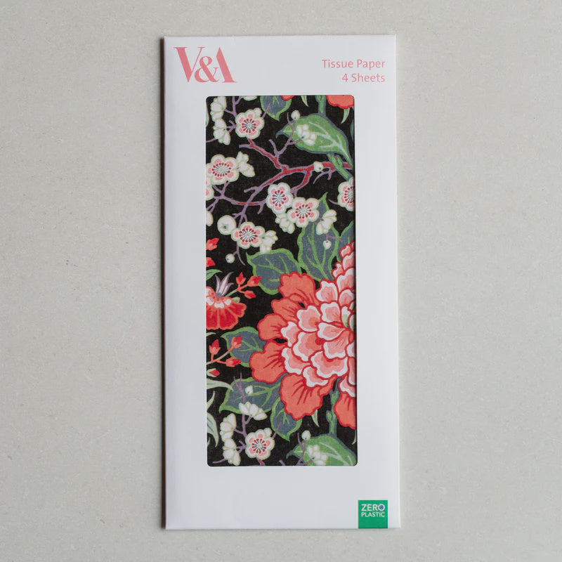 V&A Peony and Prunus Tissue Paper x 4