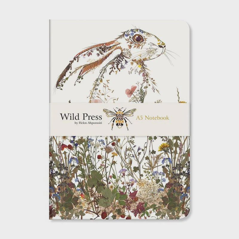 Museum and Galleries Wildflower Hare Luxury A5 Notebook/Journal