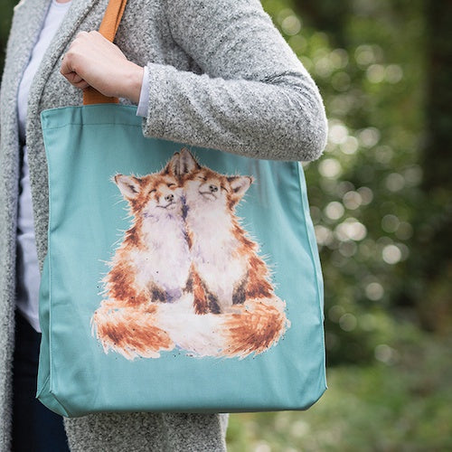 Wrendale Contentment Canvas Bag - Fox