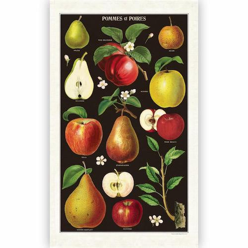 Cavallini & Co Apples and Pears Tea Towel