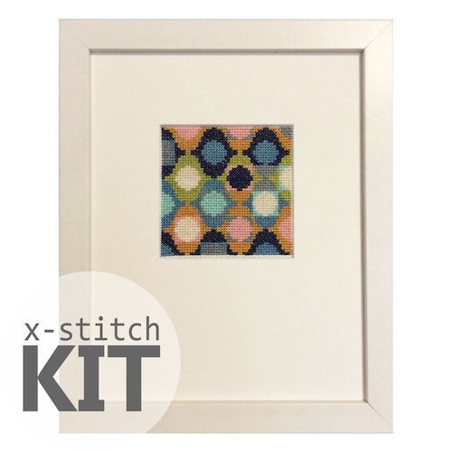 Mid Century Circles Cross Stitch Kit