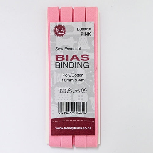 Bias Binding - Pink 10mm x 4m