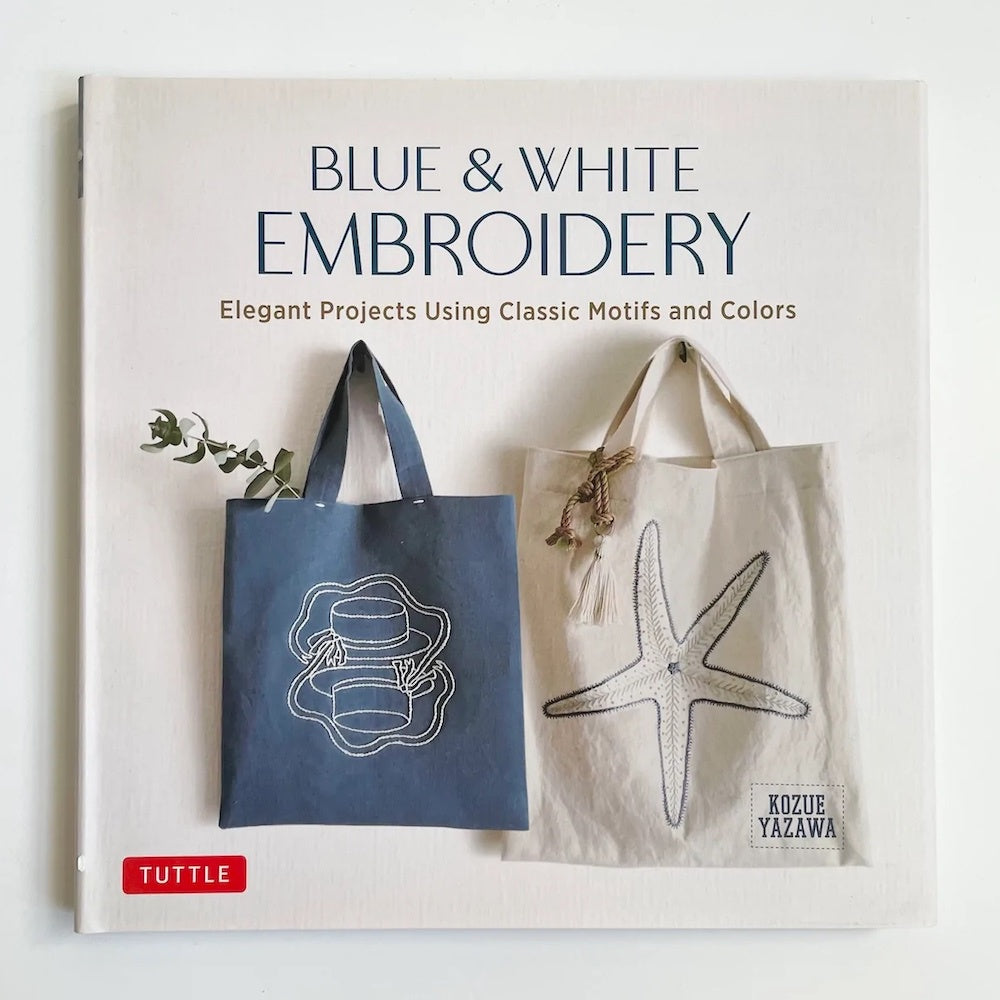 Blue and White Embroidery by Kozue Yazawa