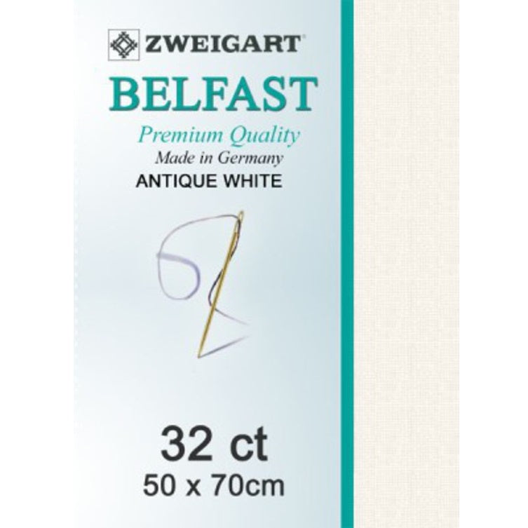 Zweigart Belfast Linen 32ct - Antique White