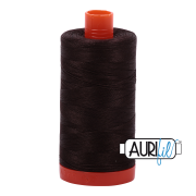 Aurifil Cotton Mako 1130 Very Dark Bark 50wt