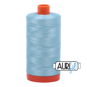 Aurifil Cotton Mako 2805 Light Grey Turquoise 50wt