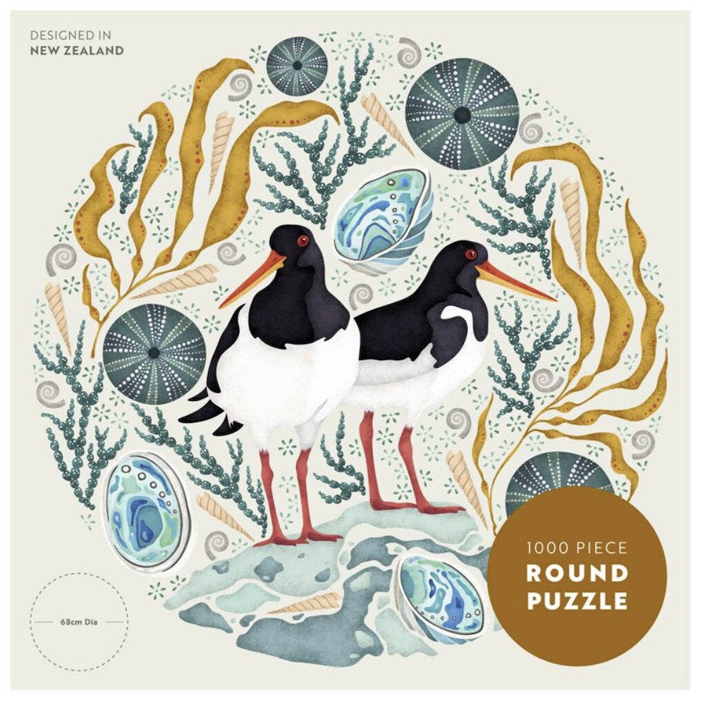 Oyster Catchers Round 1000pc Puzzle