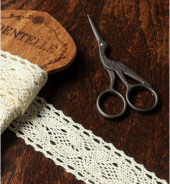 Ecru Cotton Lace 43mm - Flower