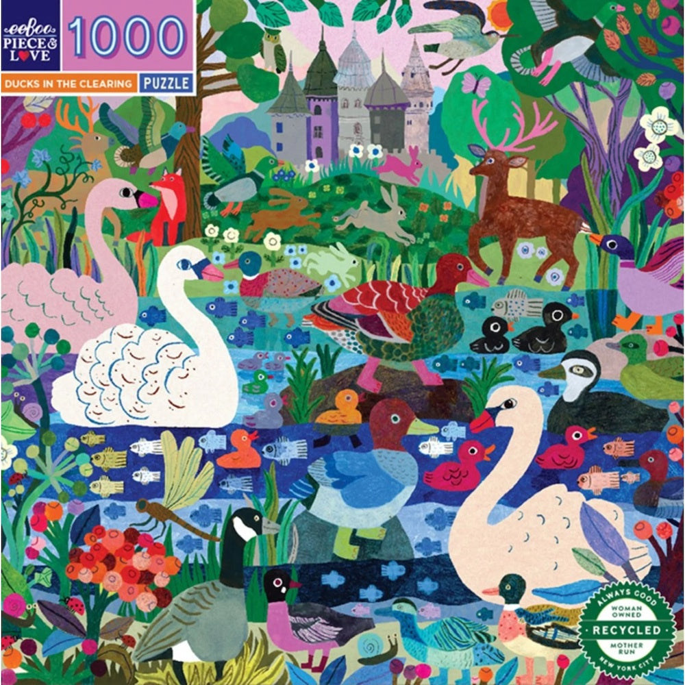 Eeboo Ducks in the Clearing 1000pc Puzzle