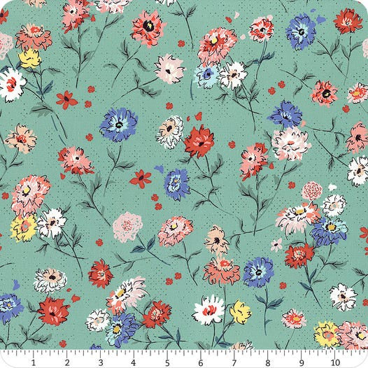 Lady Bird - Full Bloom in Teal