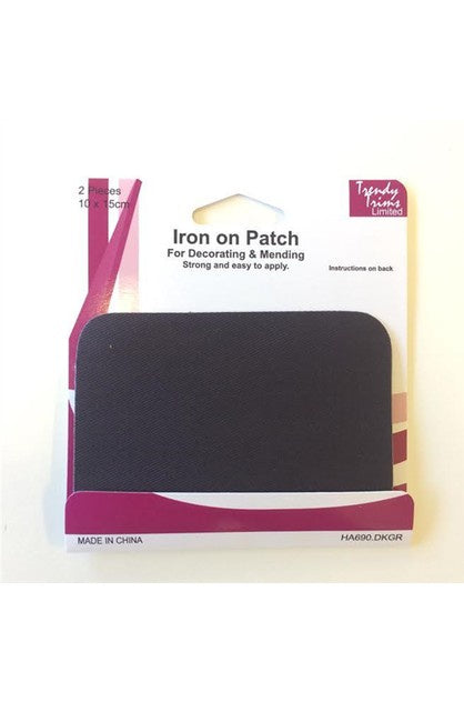 Iron-on Patches Dark Grey
