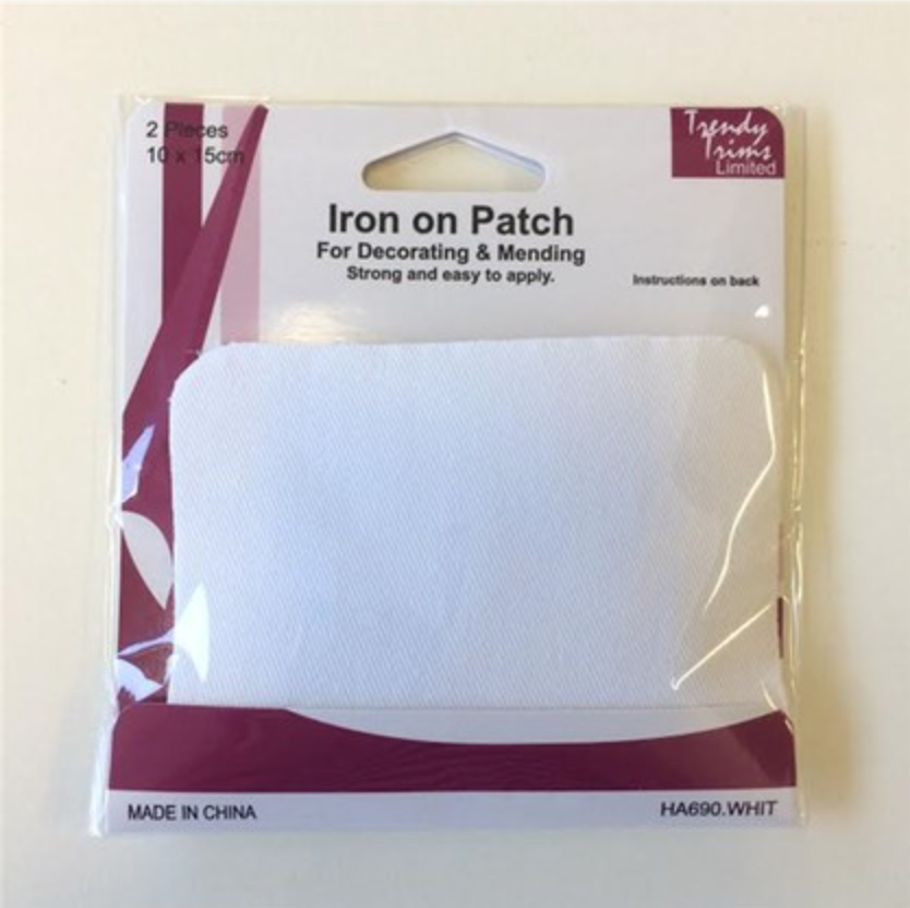 Iron-on Patches White