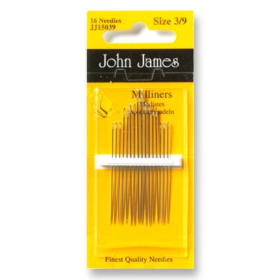 John James Straws/Milliners Needles 3/9