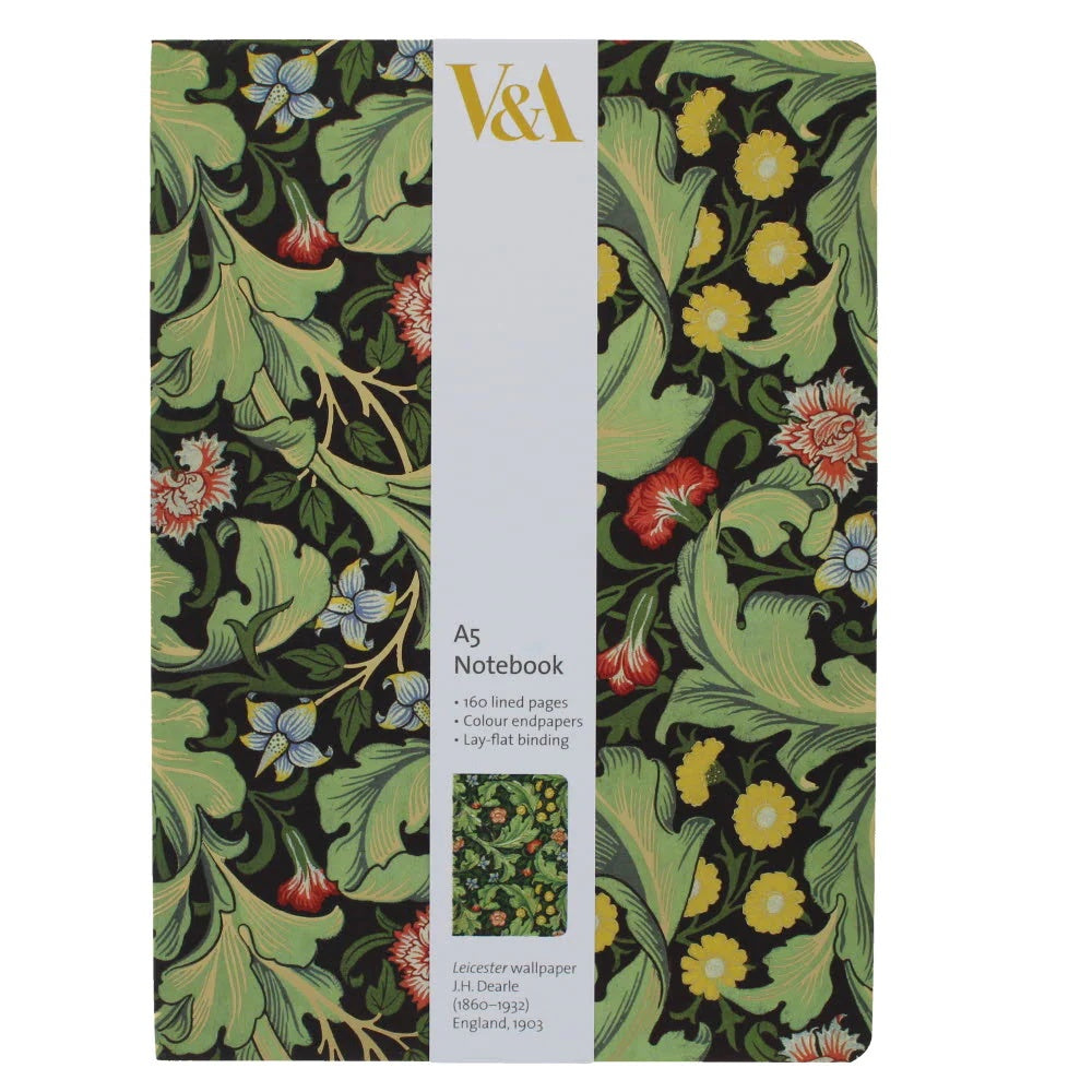 V&A Leicester Wallpaper A5 Luxury Notebook/Journal