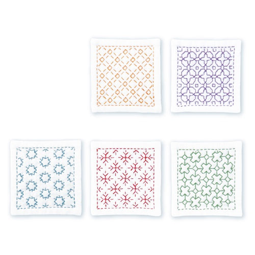 Sashiko Coaster Set Olympus SK-421